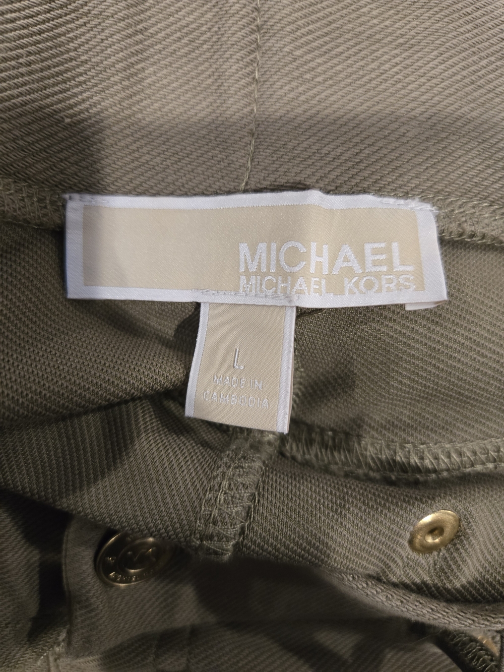 MICHAEL Michael Kors Olive-Tan Capri Pants